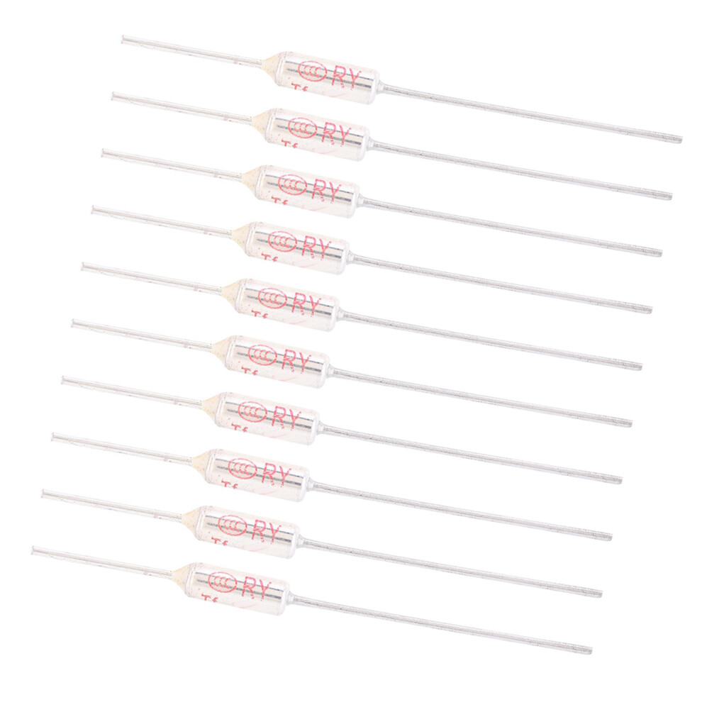 10Pcs Metal Shell Thermal Fuse 250Vac 10A Tf 72-250 For Circuit Protection 5061341422154