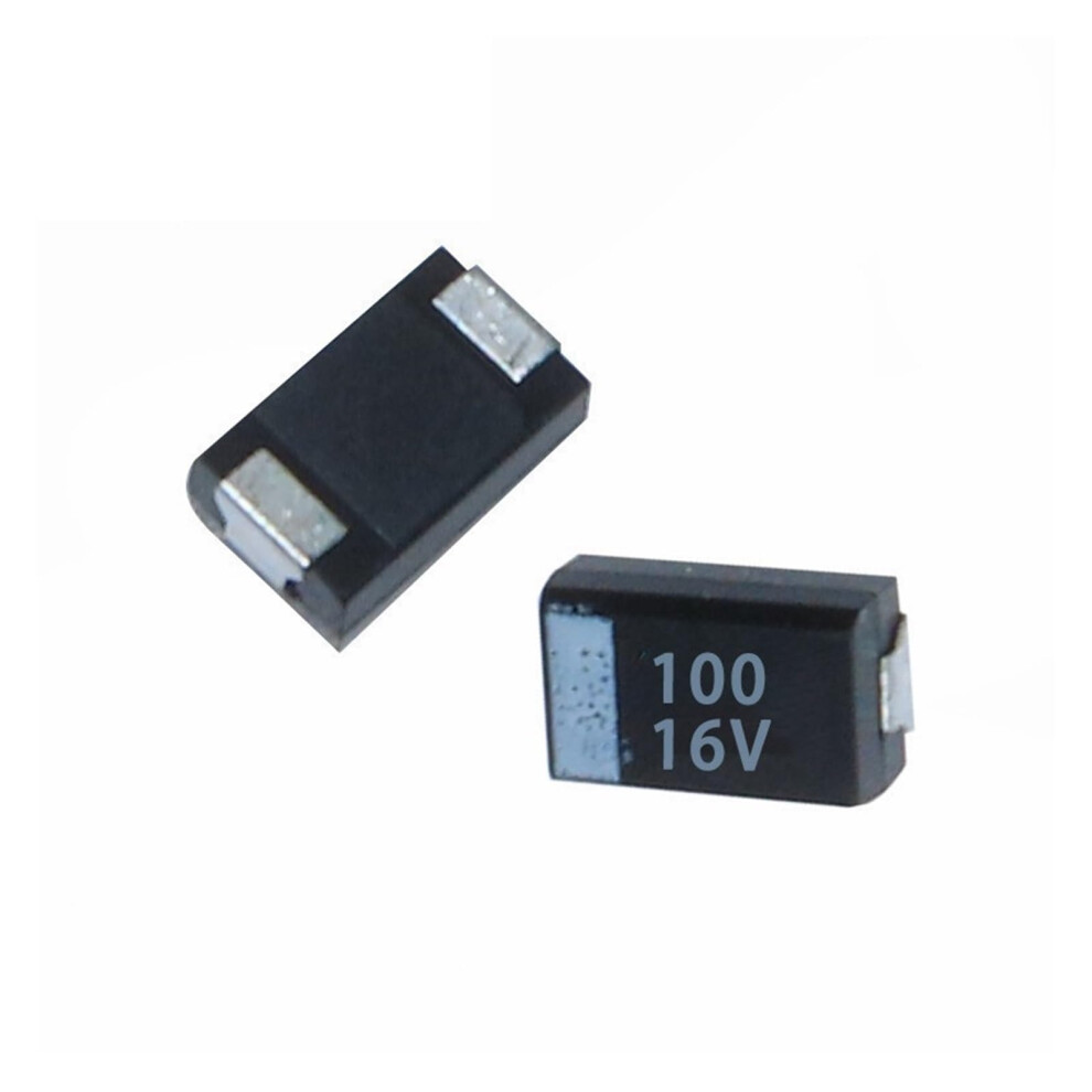 100Pcs 3528 Smd Tantalum Capacitor 16V 100Uf 107C B Type Low Esr High Reliability Electronic Components 6482260650586