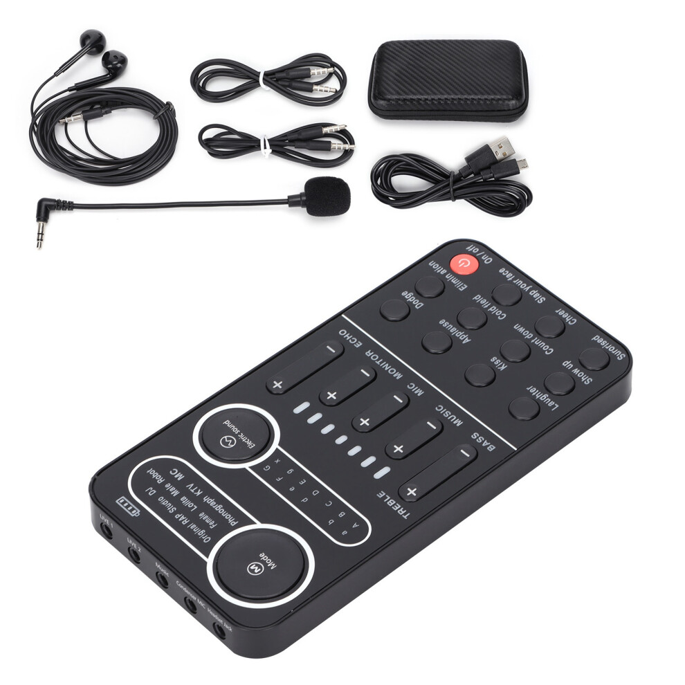 Universal Live Sound Card With Noise Reduction & Voice Changer, 1500Mah 8281341422429