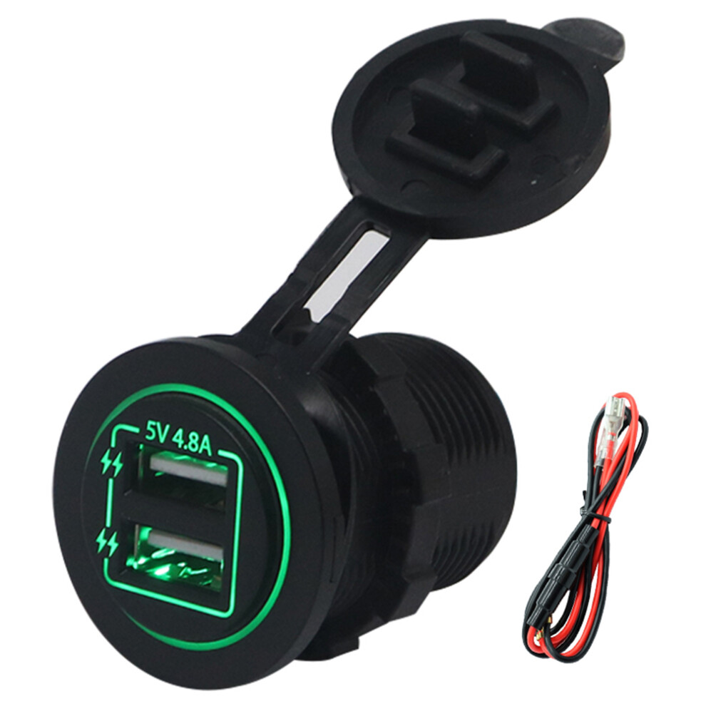 Dual Usb Port Power Charger Socket Outlet With 9121376702198