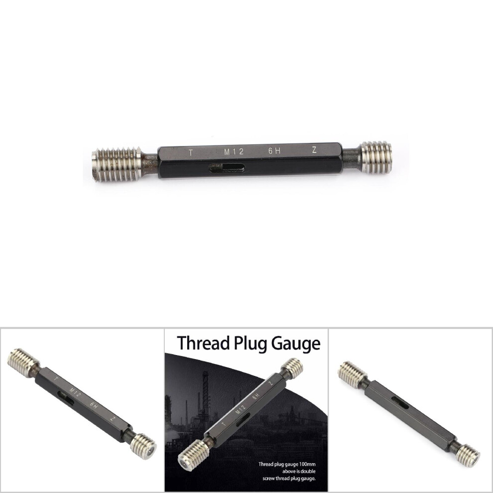 Steel Gage Thread Plug Gauge M12 X 1.75 High Precision Hand Tool 4951341426263