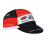 Breathable Cycling Hat Black Red Quick Dry Polyester 26cm 3