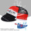 Breathable Cycling Hat Black Red Quick Dry Polyester 26cm 10