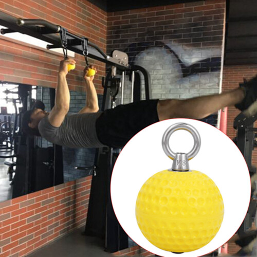Home Gym Yellow Pull Up Training Ball Arm & Upper Body Workout Equipment 2