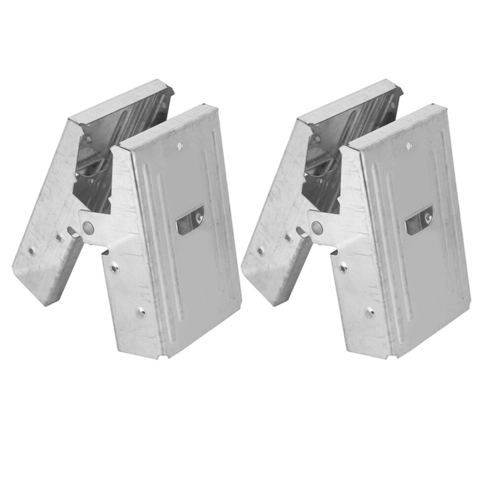 Wood Processing Bracket Kit - 2Pcs Sawhorse Metal Stand Set 7691341427415
