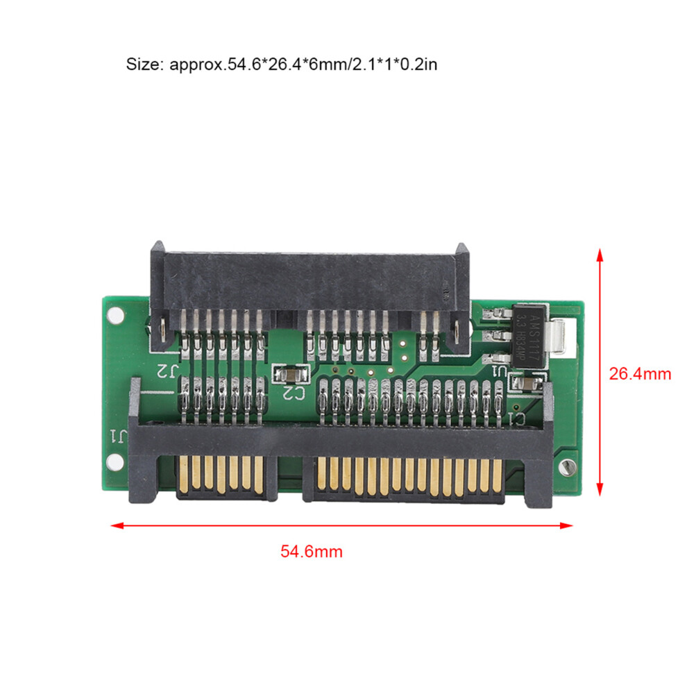 Micro Sata To Sata 2.5 Ssd Adapter For 1.8 Inch Solid State Hard Drive 7901341429167
