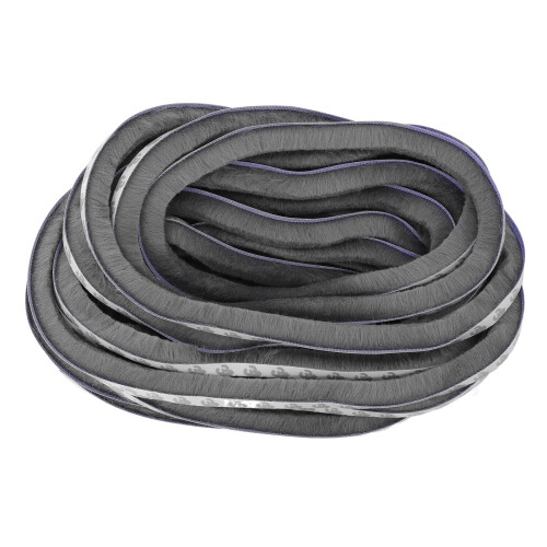 Burlete autoadhesivo gris 9x15 mm 1