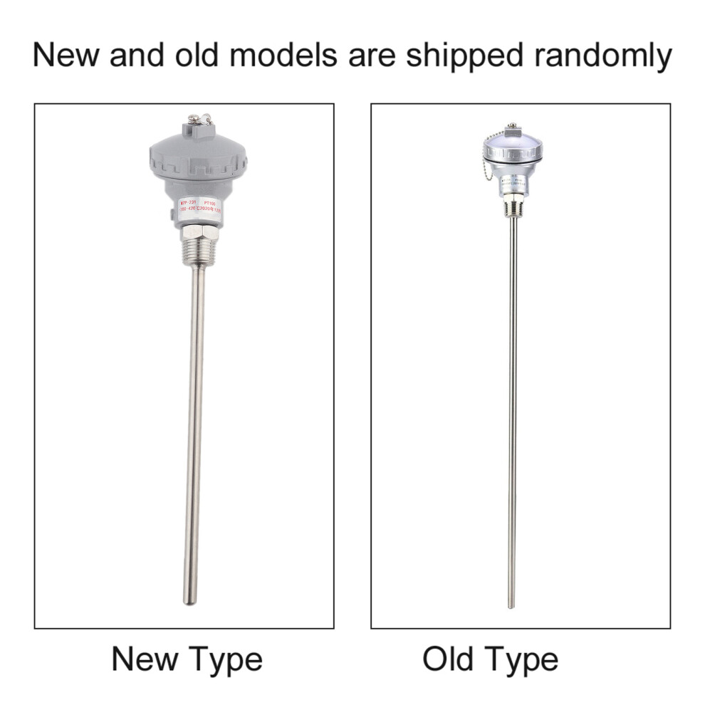 Precision RTD PT100 Temperature Probe 400mm 1/2" NPT Thread