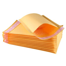 Self-Sealing Shipping Bags 50 Pack Orange Bubble Mailers 15x21cm Kraft Mailer Envelopes with Cushioning Material