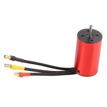 Motor RC sin escobillas de aleación de aluminio impermeable 2845 5900KV en rojo para coches a escala 1/12