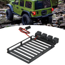 SCX24 1/24 RC Portaequipajes de techo 108x67 Negro con 4 LED