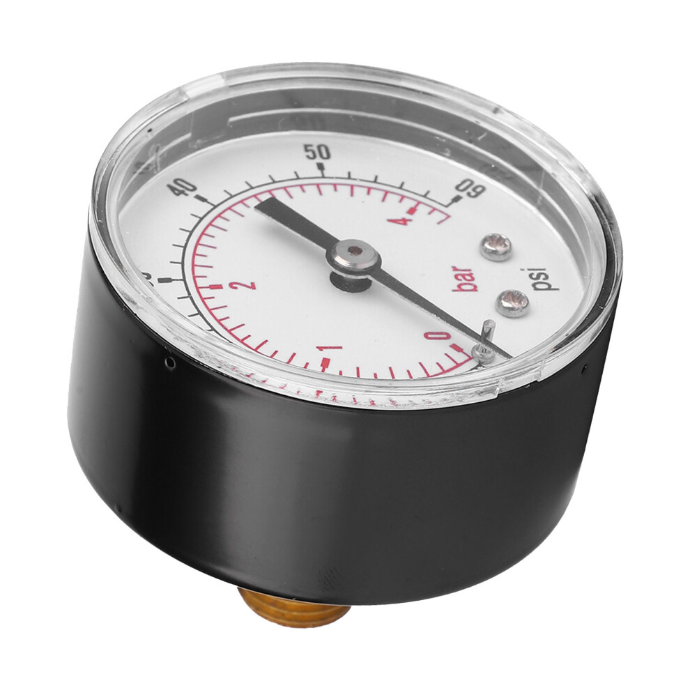 50Mm Dial Pressure Gauge 0-60Psi 0-4Bar With 1/4 Bspt Back Connection 9481341433312