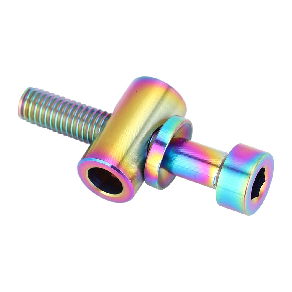 Titanium Alloy Bicycle Seatpost Bolt M5x30/35/40Mm Rainbow Round Head Screw 9331341433914