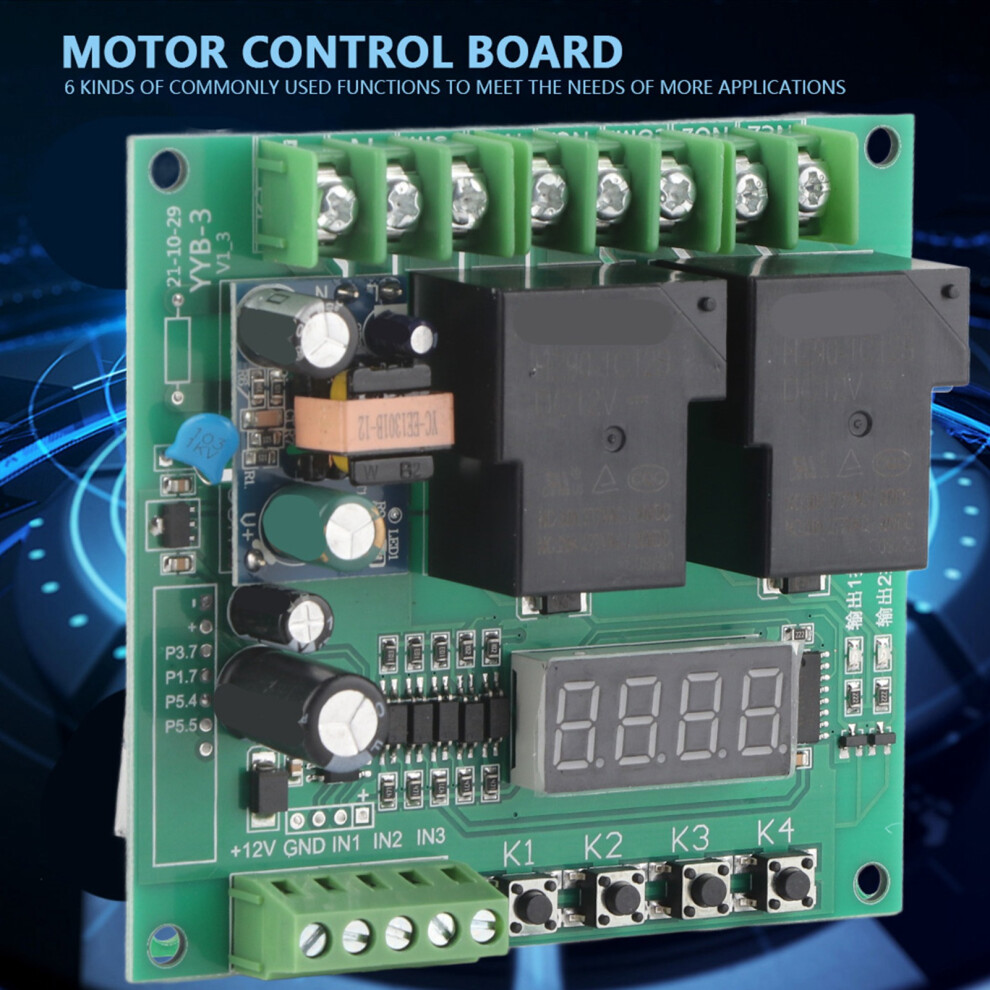Forward/Reverse Motor Control Board 220V With 0.1S-999M Timer 6931341434596
