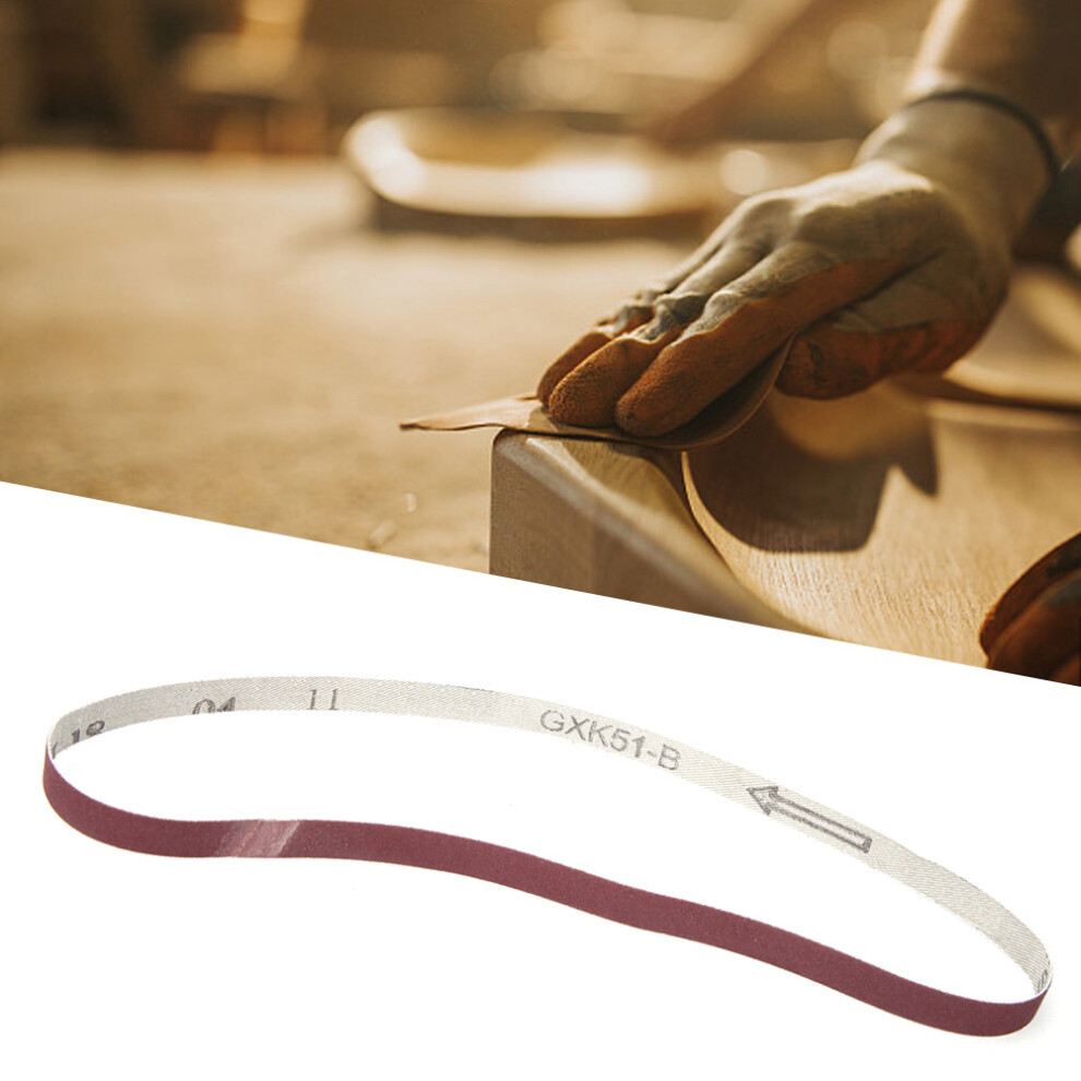 10Pcs Aluminium Oxide Sanding Belts 533X9mm 240# For Power Sanding Tools 8421341435726