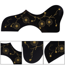 Pickguard für Rechtshänder-Folk-Gitarre Schwarzes Muster Hochwertiger Klebstoff