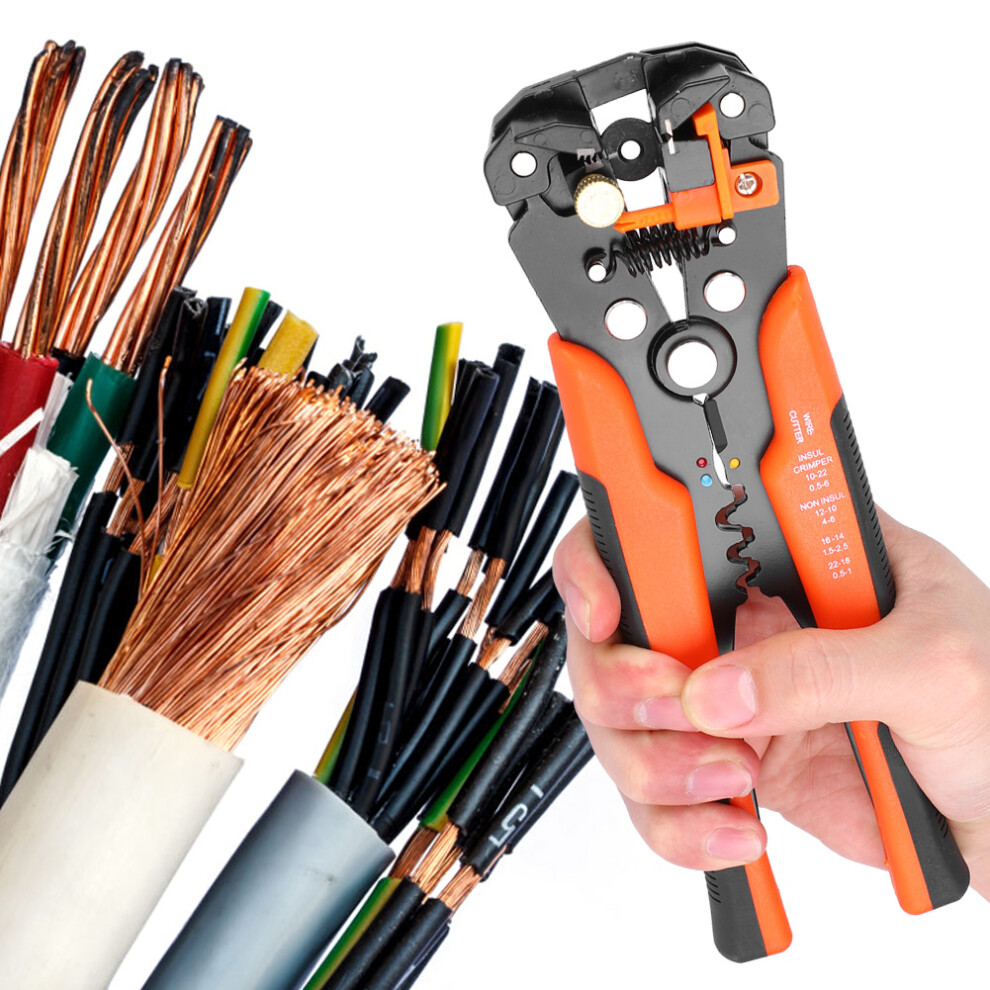 Multifunctional Wire Stripping Pliers 10-22Awg, Ergonomic Hand Tool 8491341436795