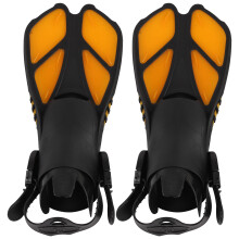 2pcs Adjustable Snorkel Fins Soft TPR Open Heel