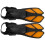 2pcs Adjustable Snorkel Fins Soft TPR Open Heel 4