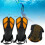 2pcs Adjustable Snorkel Fins Soft TPR Open Heel 11