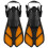 2pcs Adjustable Snorkel Fins Soft TPR Open Heel 6