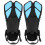 1 Pair Adjustable Diving Fins Soft TPR Open Heel 1