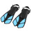 1 Pair Adjustable Diving Fins Soft TPR Open Heel 8