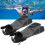 2pcs Adjustable Snorkeling Fins Soft TPR Open Heel 12