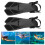 2pcs Adjustable Snorkeling Fins Soft TPR Open Heel 11