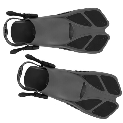 2pcs Adjustable Snorkeling Fins Soft TPR Open Heel 2