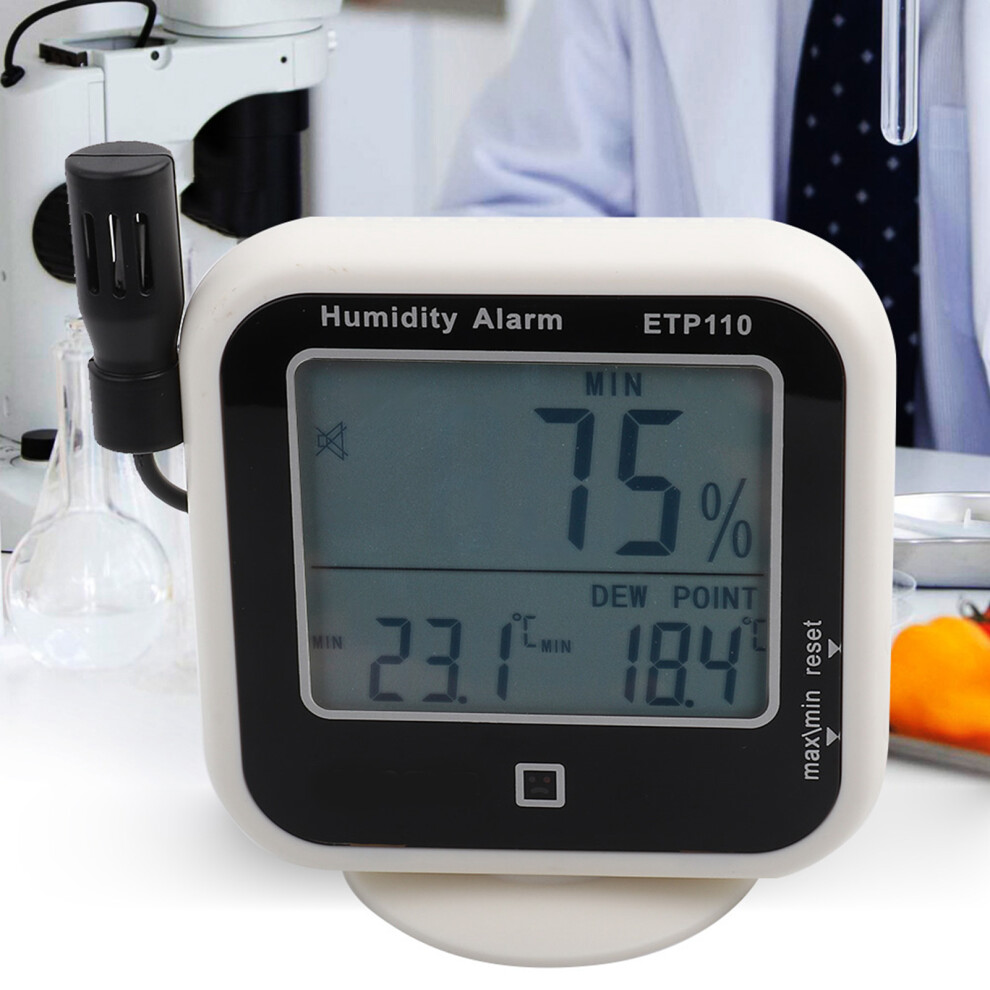Etp110 Digital Thermo-Hygrometer With Humidity Dew Point Display Black 8121341437460