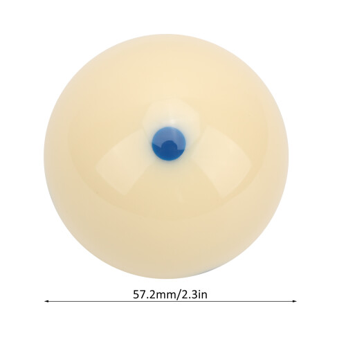 57.2mm Blue Dot Practice Cue Ball Resin Billiard Training Ball 2