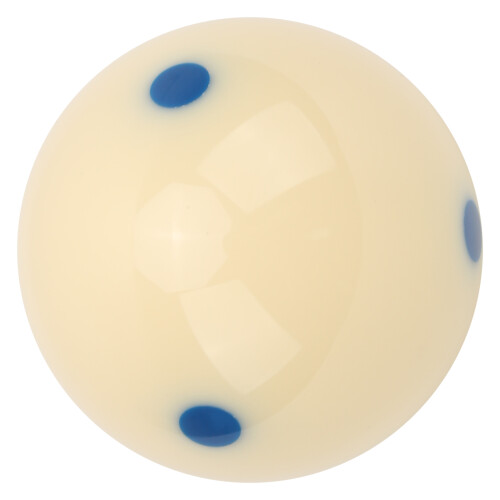 57.2mm Blue Dot Practice Cue Ball Resin Billiard Training Ball