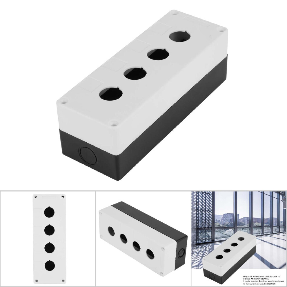 Protective Bx4 22Mm Four-Hole Push Button Box White & Waterproof 7901341438947