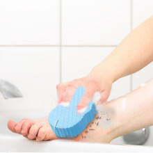 PVA-Badeschwamm mit Peeling 6.713.52.6cm W/G/B/P