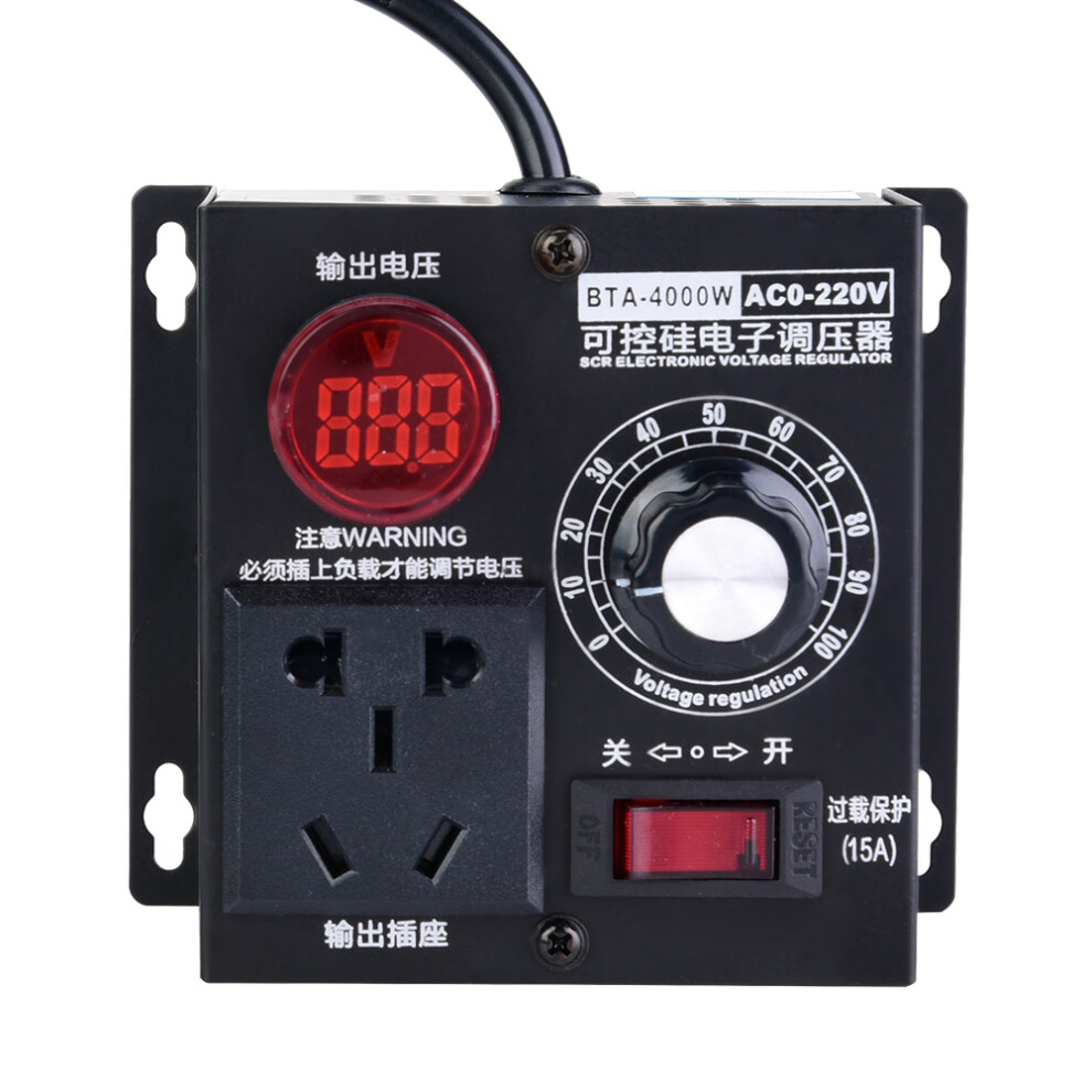 Motor Speed Control 4000W Scr Voltage Regulator For Ac Fans 8471341439736