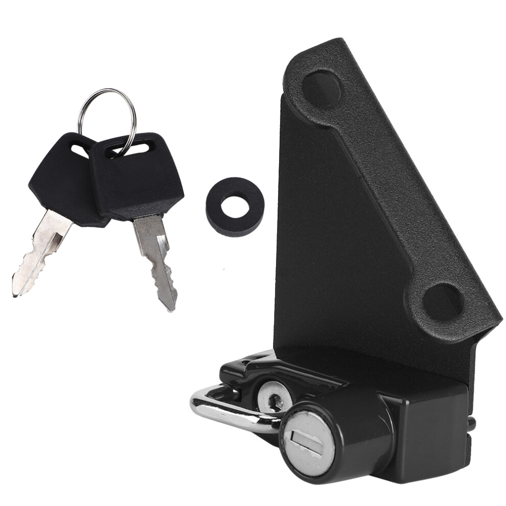 Motorcycle Anti Theft Helmet Lock Left Side Fits Black 9121376705267