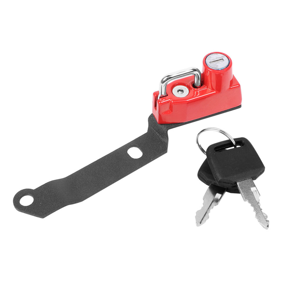 Aluminium Alloy Anti Theft Security Helmet Lock Red 9121376705328