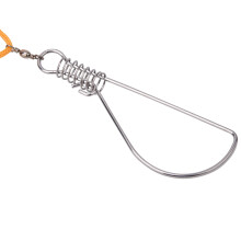 Heavy Duty Stainless Steel Fish Stringer with 5 Lock Snaps Nylon Rope Float