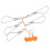 Heavy Duty Stainless Steel Fish Stringer with 5 Lock Snaps Nylon Rope Float 9