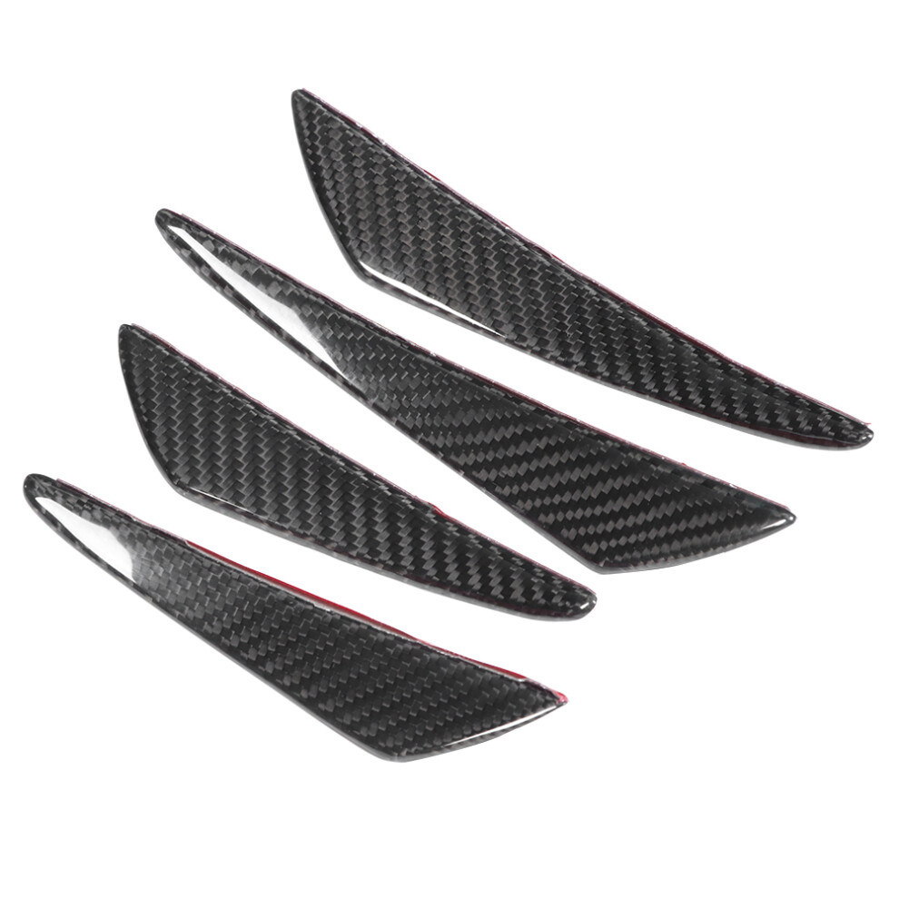 4Pcs/Set Universal Carbon Fiber Bumper Canards Lip 9121376706325
