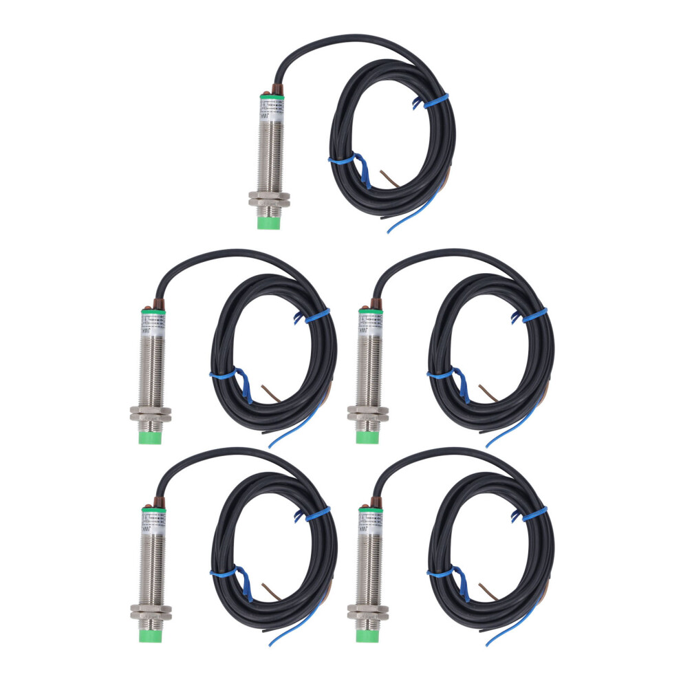 5 Pcs Inductive Proximity Sensor M12x1 Pnp Nc Ip65 9121376706349