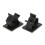 50pcs Black Adjustable Nylon Cable Management Clips, Wire Organizer 8