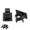 50pcs Black Adjustable Nylon Cable Management Clips, Wire Organizer 14