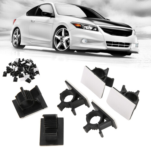 50pcs Black Adjustable Nylon Cable Management Clips, Wire Organizer 2