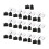 50pcs Black Adjustable Nylon Cable Management Clips, Wire Organizer 4