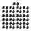 50pcs Black Adjustable Nylon Cable Management Clips, Wire Organizer 2