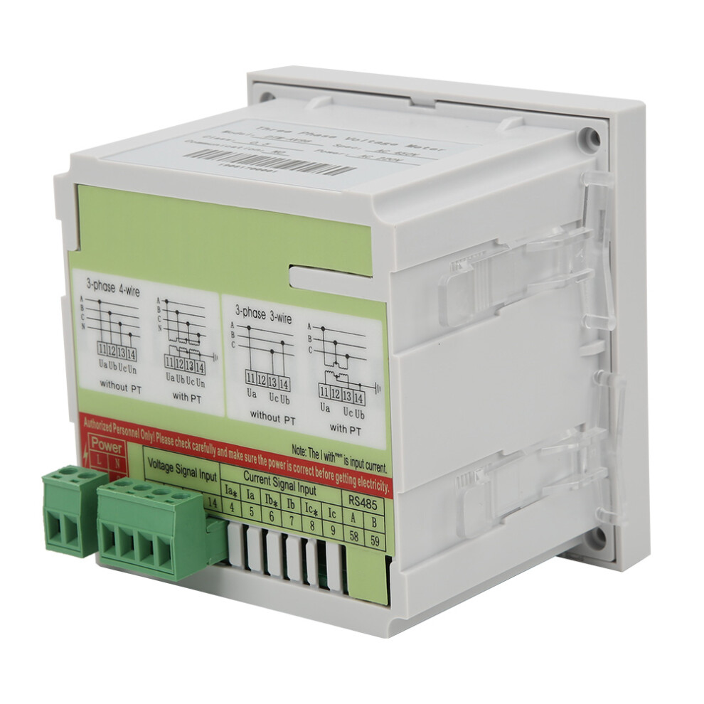 450V Dtm-Av96 3-Phase Voltage Meter With Programmable Led Display 9391341447120