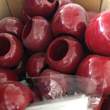 Toilettenbürstenset Kirschstil Weinrot Langlebiges PP Langem Griff Dichte Bürste Toilettenreiniger Bürste Weinrot Rote Bürstenkopf