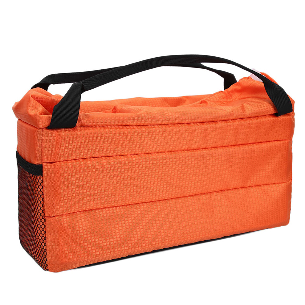 Compact Padded Dslr Camera Bag Partitioned Interior Cover & Handle - Orange 7891341448605